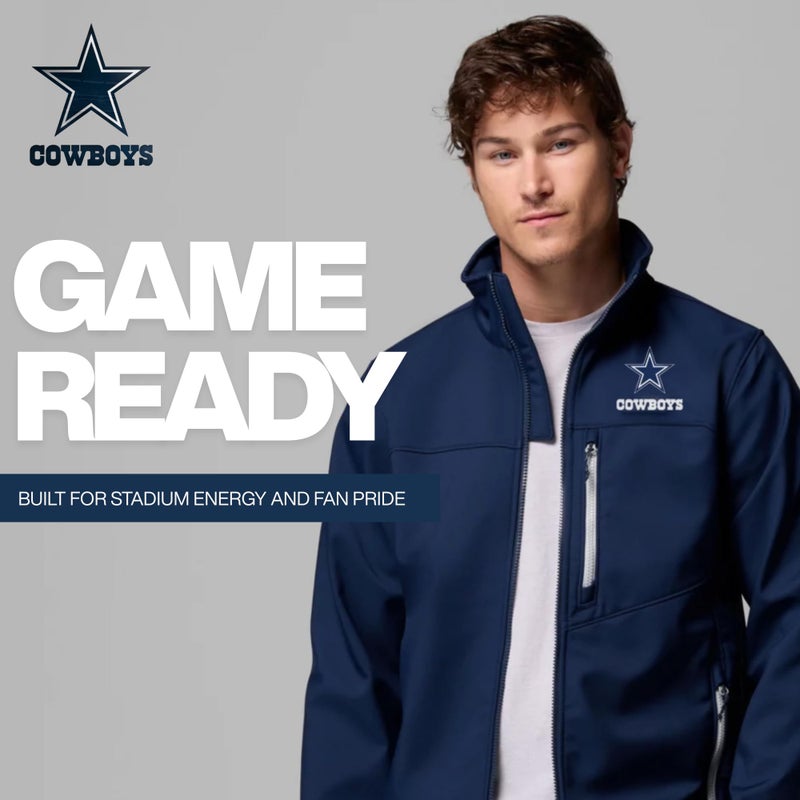 Dunbrooke NFL Dallas Cowboys Men's Softshell Jacket, 2X, Graphite - Image 4